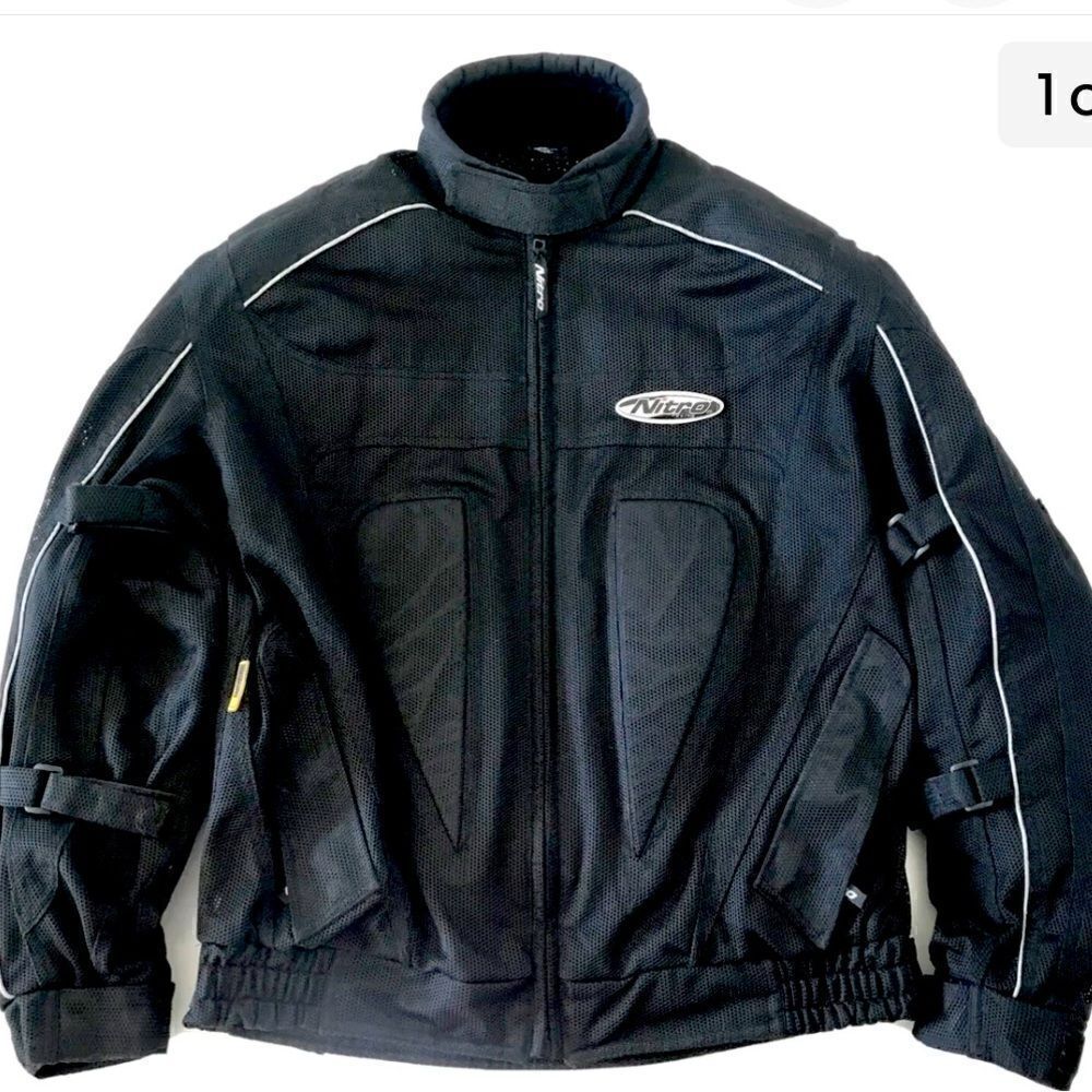 Nitro Size L Racing Motorcycle Jacket with Armor Pads!